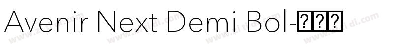 Avenir Next Demi Bol字体转换